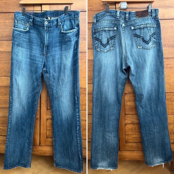 🍀Blade | OL Chalet Wash | 7M10331 | Lucky Brand Denim Blue Jeans 36”Wx34”L - Picture 3 of 17
